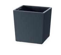 Prosperplast Pot de fleurs 2 en 1 avec seau intérieur plastique carré 29,5×29,5×29,5×29 cm Anthracite