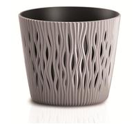 Prosperplast Pot de fleurs 3L moka Sandy Round DSR190