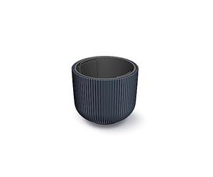 Prosperplast Pot de Fleurs Anthracite avec réservoir, Collection Milly, 23,9 x 23,9 x 19,7 cm, capacité de 7 l.