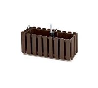 Prosperplast Jardinière de balcon Boardee 38 x 18 x 16 cm - Brun