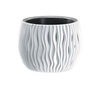 Prosperplast Pot de fleurs BOWL SANDY blanc 18 cm