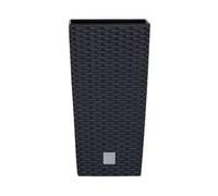 Prosperplast®, Pot de fleurs, DRTS170, Anthracite, Insert d'irrigation Couvercle Ratan