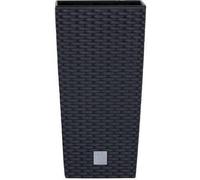 Prosperplast®, Pot de fleurs, DRTS200, Anthracite, Insert d'arrosoir Ratan