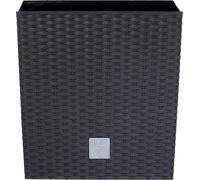 Prosperplast®, Pot de fleurs, DRTS225L-S4, Anthracite, Insert d'irrigation Couvercle Ratan