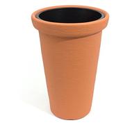 Prosperplast Pot de Fleurs géant Design Massif Marron Terre H 63 cm 36 l