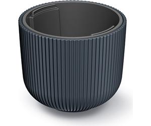 Prosperplast Pot de Fleurs Milly Rond avec Insert de Plantation - Anthracite - ⌀ 23,9 cm
