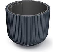 Prosperplast Pot de Fleurs Milly Rond avec Insert de Plantation - Anthracite - ⌀ 39,1 cm