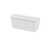 Prosperplast Pot de fleurs RATOLLA 3L, 29x12x13 cm - Blanc
