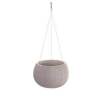 Prosperplast Pot de Fleurs SPLOFY Bowl WS 3,9 L, avec réservoir, Dimensions (mm) 290 x 290 x 195, Couleur Mocca