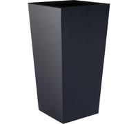 Prosperplast Pot de fleurs "Urbi Square", avec insert amovible, en plastique (anthracite, L 27 x H 50 x P 27 cm) - Dommage de transport Cosmétique