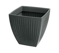 Prosperplast Pot Latia Square MIDL Ø40x40 Graphite Granit