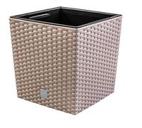 PROSPERPLAST Rato 10 litres avec bac de plantation mocca 22,3 x 22,3 x 22,8 cm.