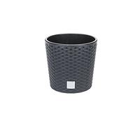 Prosperplast Pot rond Rato – pot à planter, 4,7 L, Ø 20 x 19 cm, anthracite