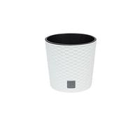 Prosperplast Rato Round Pot de fleurs avec insert blanc