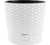 Prosperplast Rato Round Pot De Fleurs Avec Insert Blanc Multicolore