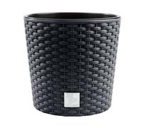 Prosperplast Rato Round Pot de fleurs avec insert de 15L anthracite