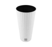 Prosperplast Rato Tubus pot de fleurs avec insert blanc 40 cm