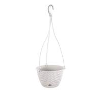 PROSPERPLAST Rond Suspendu Pot 4,8L SPLOFY Rond Plastique WS Blanc, 27 X 16,6 CM