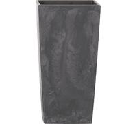 Prosperplast s.r.o. Pot de fleurs avec insert URBI SQUARE BETON EFFECT 22 cm, anthracite