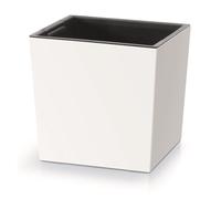 Pot de fleurs avec insert DURS240L blanc mat