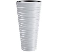 Zanvic Prosper Plast Dpsa400-s449 39 x 75 cm Sable Fin Pot de Fleurs - Blanc