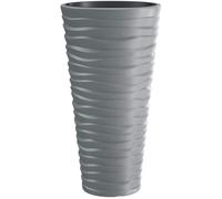 Prosperplast Sand Slim Pot de fleurs avec insert de 18L gris