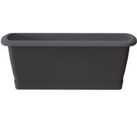 Prosperplast set Jardinera Respana avec support en plastique de couleur anthracite 59 L x 18,4 L x 14,5 H cm. 59x18,39999999999999999999999999999x14,5 cm