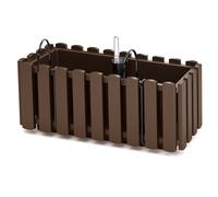 PROSPERPLAST Support pour jardinière de balcon BOARDEE FENCE W (marron, 380x180x162)