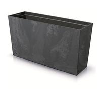 Prosperplast Urbi Case Middle Beton Effect Pot à Plantes avec Pot intérieur Pot à Fleurs pour l'intérieur et l'extérieur Rectangulaire Plastique 770x406x235mm 27L Anthracite