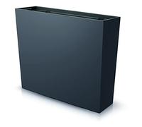 Prosperplast Urbi Case Middle Pot de fleurs rectangulaire avec pot intérieur pour l'intérieur et l'extérieur En plastique Anthracite 770 x 235 x 686 mm