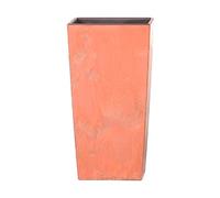 PROSPERPLAST Urbi Square Effect Pot haut 19L plastique avec deposit 44,9x24x24 cm Terracotta
