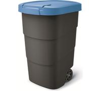 Prosperplast Wheeler 95 l anthracite avec couvercle bleu