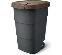 Prosperplast Wheeler 95 l anthracite avec couvercle brun