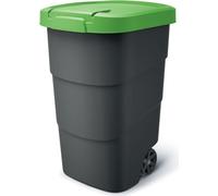 Prosperplast Wheeler 95 l anthracite avec couvercle vert