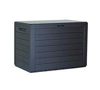 Prosperplast Boîte de jardin Woodebox verrouillable anthracite 190 L