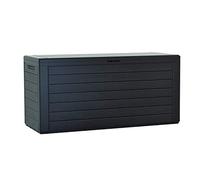 Prosperplast Coffre à coussins Woodebox verrouillable 280 litres anthracite