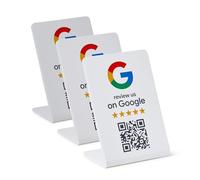 ProsperQR - Support Google Review - NFC et code QR, installation facile, pour toutes les entreprises (lot de 3)