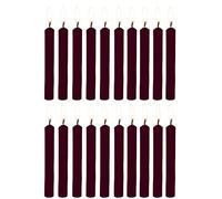 PROSPERRO LUMO by Parkash Candles Lot de 20 bougies carillons | Bougie rituelle | Non parfumée (marron foncé) - Cire