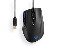 ProSquad PureLink SQ1600 Souris de Jeu USB | 10 Touches, 32 Couleurs, 11 750 fps, 6000 DPI avec écran LCD pour PC