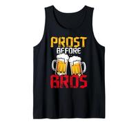 Prost Before Bros Funny German Beer Humour Germany Drinking Débardeur