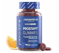Prostate Gummies - avec Feuille d'Ortie, Graine de Courge, Canneberge & Zinc - Soutien de la Prostate et Protection Urinaire Homme - Compléments à Base de Plantes - Vegan - 60 Gummies - Novomins