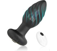 Prostate Simulator Masseur prostate pour homme Plug Anale Femme Homme Vibrant en Silicone Imperméable Télécommande Sans fil,Butt Plug Anales Vibromasseur Anal Poussant JYH7