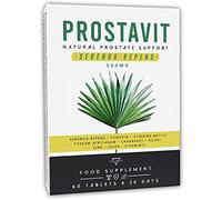 PROSTAVIT® - SERENOA REPENS 500MG | Saw Palmetto | Prostate pour Homme, Femme | 8 principes actifs avec Saw Palmetto, Potiron, Ortie, Epilobium, Pygeum Africanum, Cranberry | 60 comprimés