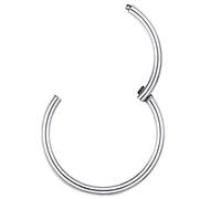 PROSTEEL Anneau Nez Piercing Acier Chirurgical Boucle 10mm/18G pour Oreille/Lèvre/Hélix Bijou Cool Tendance pour Homme Femme