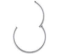 PROSTEEL Anneau Nez Piercing Acier Chirurgical Boucle 10mm/20G pour Oreille/Lèvre/Hélix Bijou Cool Tendance pour Homme Femme