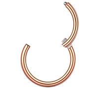 PROSTEEL Boucle de Nez Femme Plaqué Or Rose Piercing Anneau Oreille 6mm/18G(1,0mm) Bijou Cool pour Homme Cadeau Parfait
