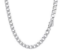 PROSTEEL Homme Chaîne Collier Acier Inoxydable 66cm, Chaine Maille Gourmette 6mm pour Garçon