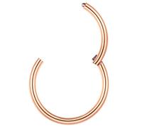 PROSTEEL Piercing de Nez Anneau 9mm Boucle Hélix Plaqué Or Rose 18G(1,0mm) Bijou Cool pour Femme Homme Cadeau Parfait