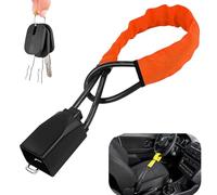 Prosteerlock Steerlock X 2.0, Câble D'acier Canne Antivol Voiture, Haute Visibilité Anti Vol Voiture, Installation Rapide, Type Général Securilockvoiture, avec 3 Clés (D)