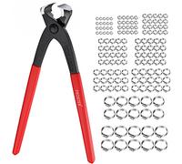 Proster 150pcs Kit de Pince Colliers de Serrage en Acier Inoxydable Pince de Serrage 7-31.6mm pour Pince Tuyau de Serrage Variés 304 à Oreille Unique